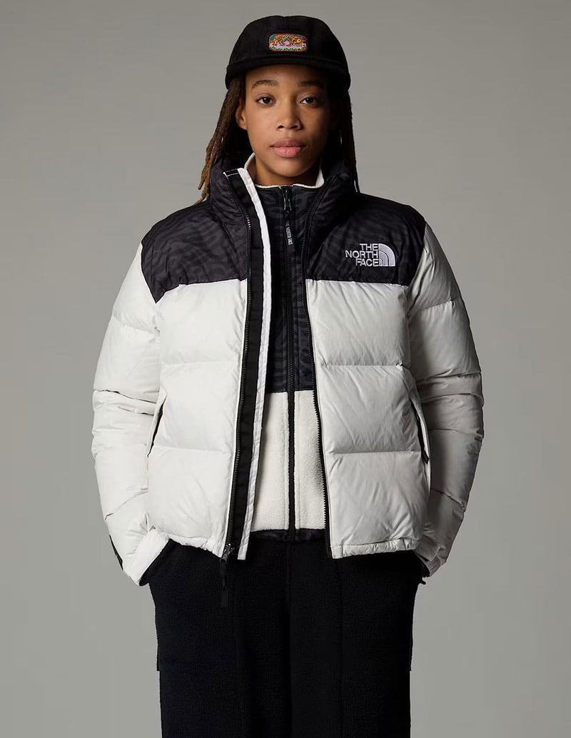 Plumas The North Face 1996 Retro Nuptse Blanca y Negra Mujer