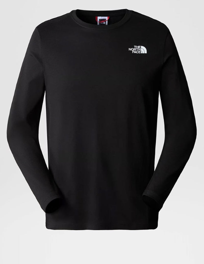 Camiseta The North Face Red Box de Manga Larga Negra Hombre