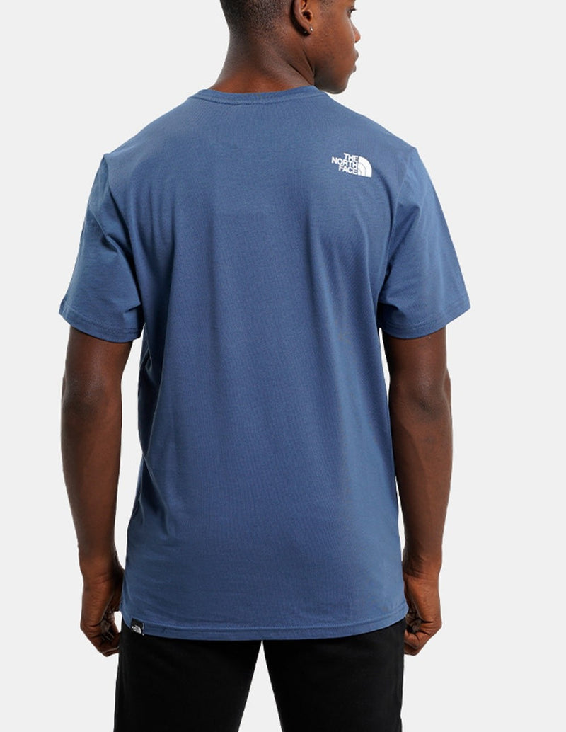 Camiseta The North Face Standard con Logo Grande Azul Hombre