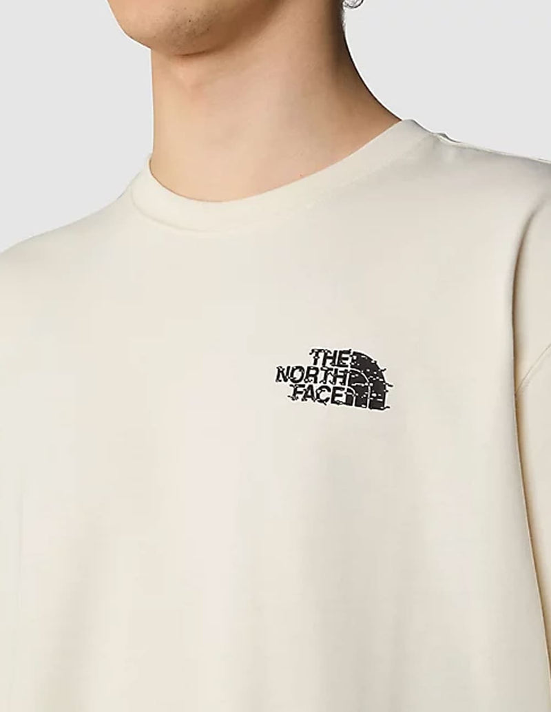 Camiseta The North Face con Estampado Gráfico NSE Beige Unisex