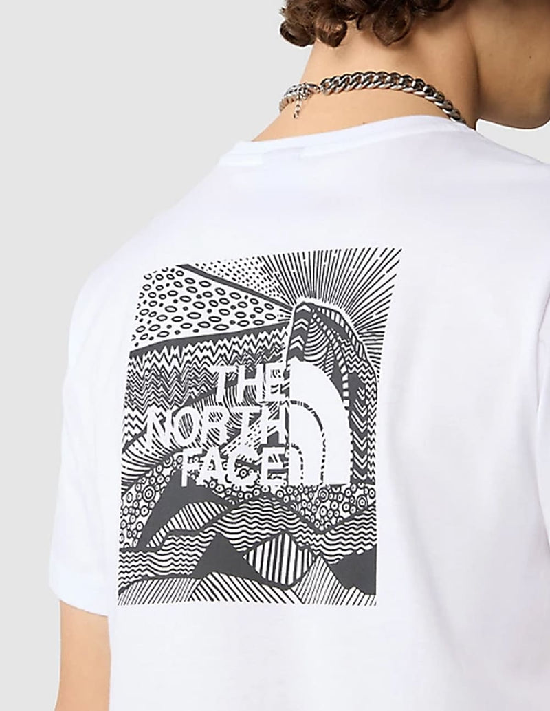 Camiseta The North Face Redbox Celebration Blanca Hombre