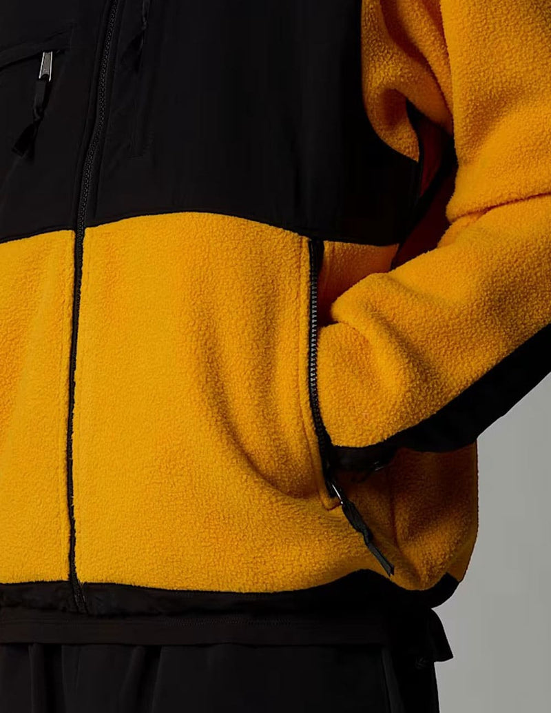 Chaqueta The North Face Denali Retro Amarilla y Negra Hombre