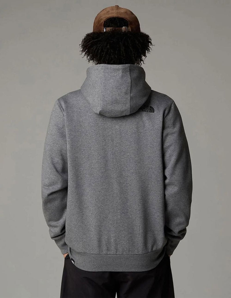 Sudadera con Capucha The North Face Simple Dome Full Zip Gris Hombre