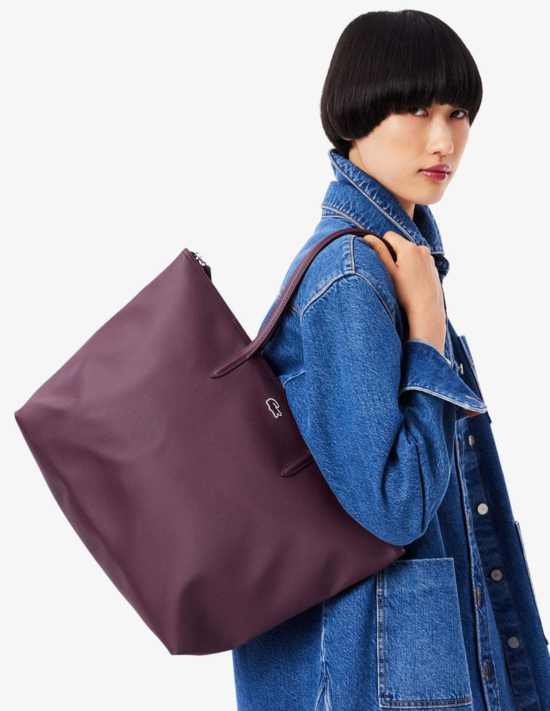 Bolso Tote Lacoste L.12.12 Concept Morado Mujer 34 x 30 x 14