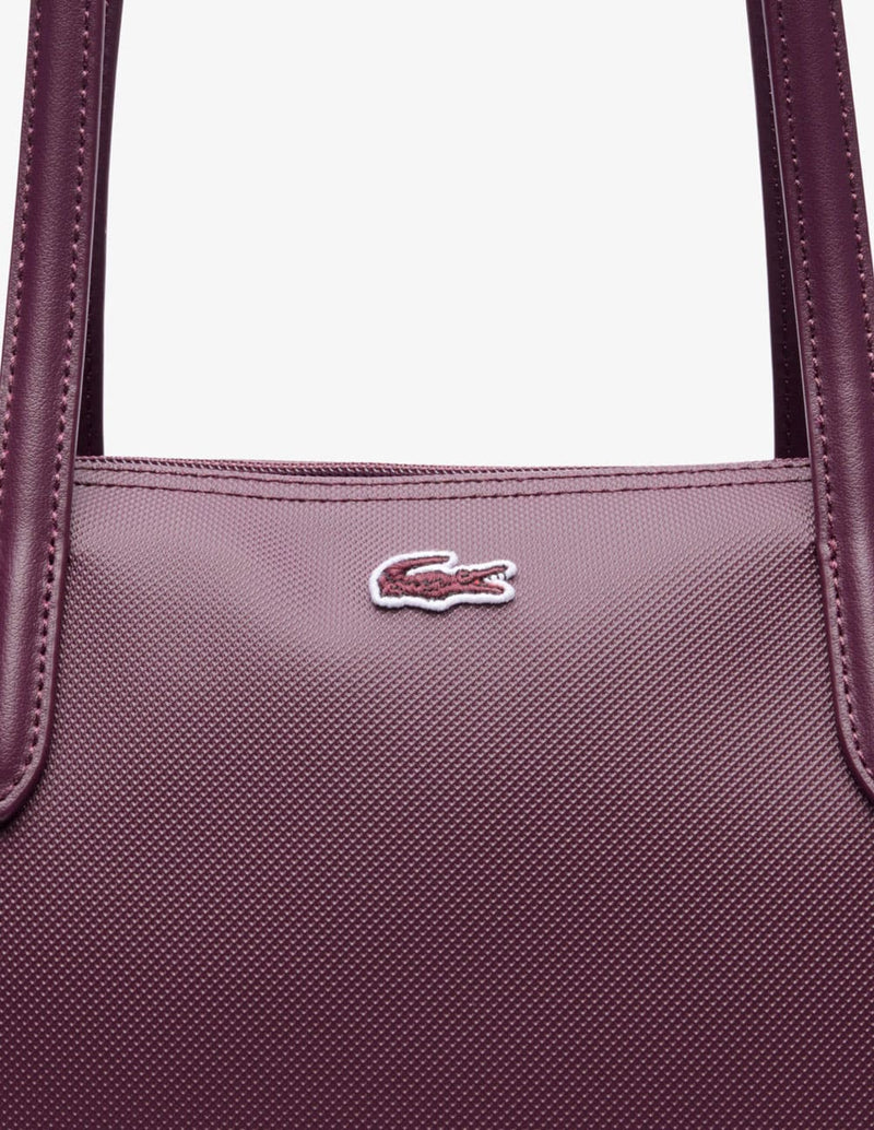 Bolso Tote Lacoste L.12.12 Concept Morado Mujer 34 x 30 x 14