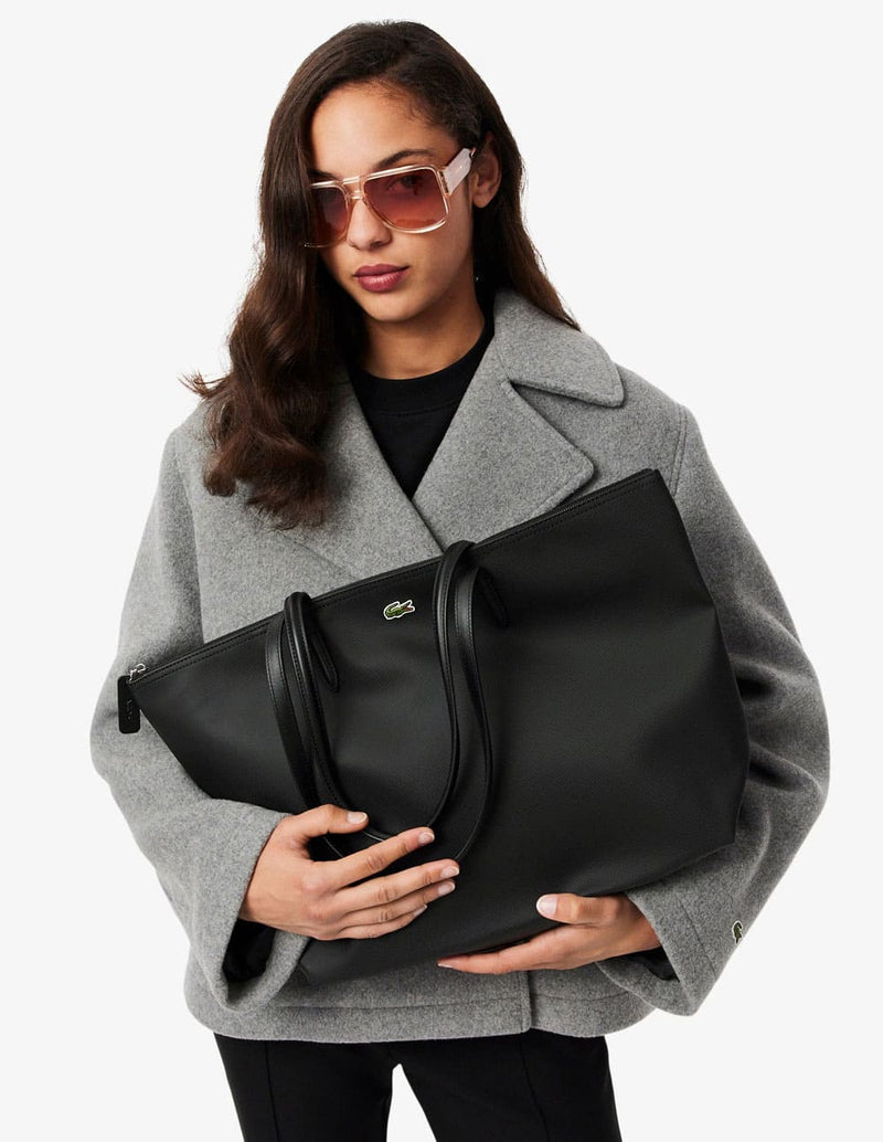 Bolso Tote Lacoste L.12.12 Concept Negro Mujer 34 x 30 x 14