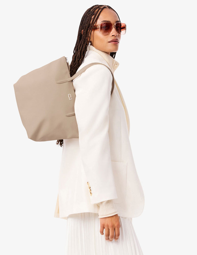 Bolso Tote Lacoste L.12.12 Concept Beige Mujer 34 x 30 x 14