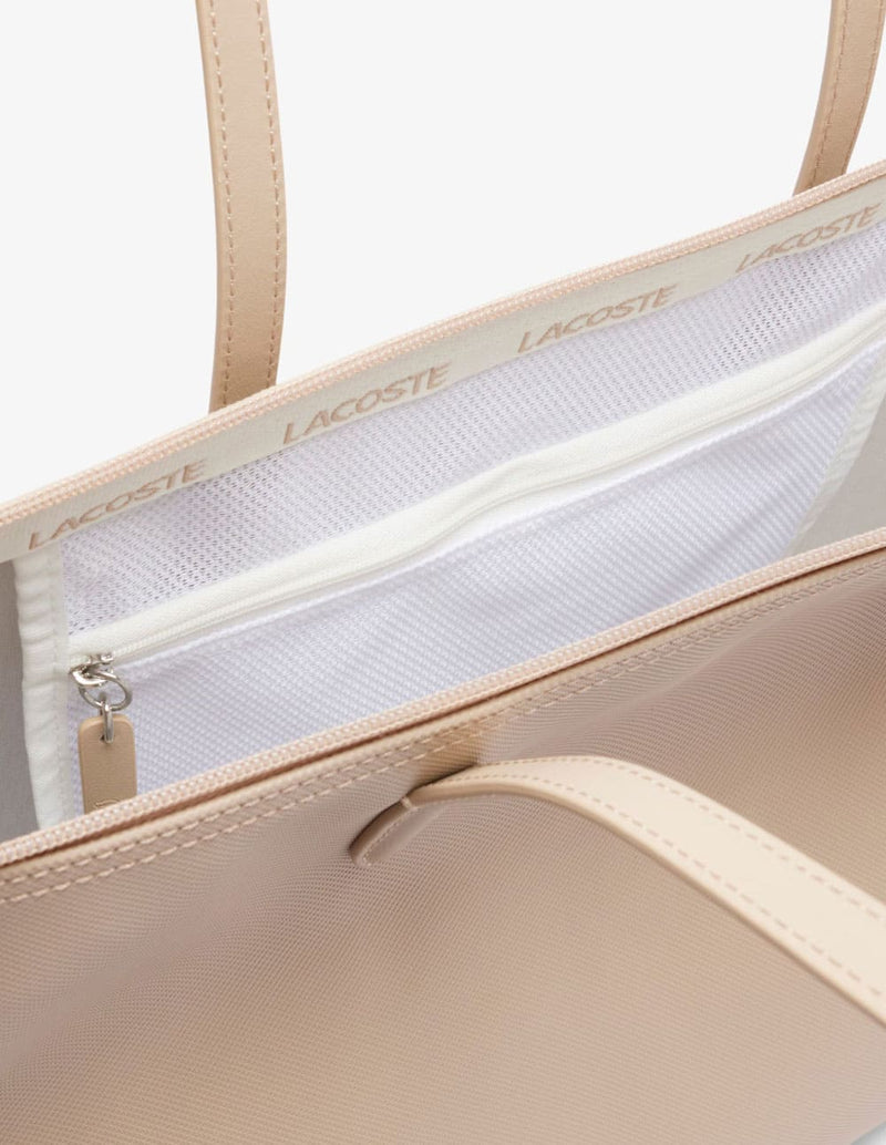 Bolso Tote Lacoste L.12.12 Concept Beige Mujer 34 x 30 x 14