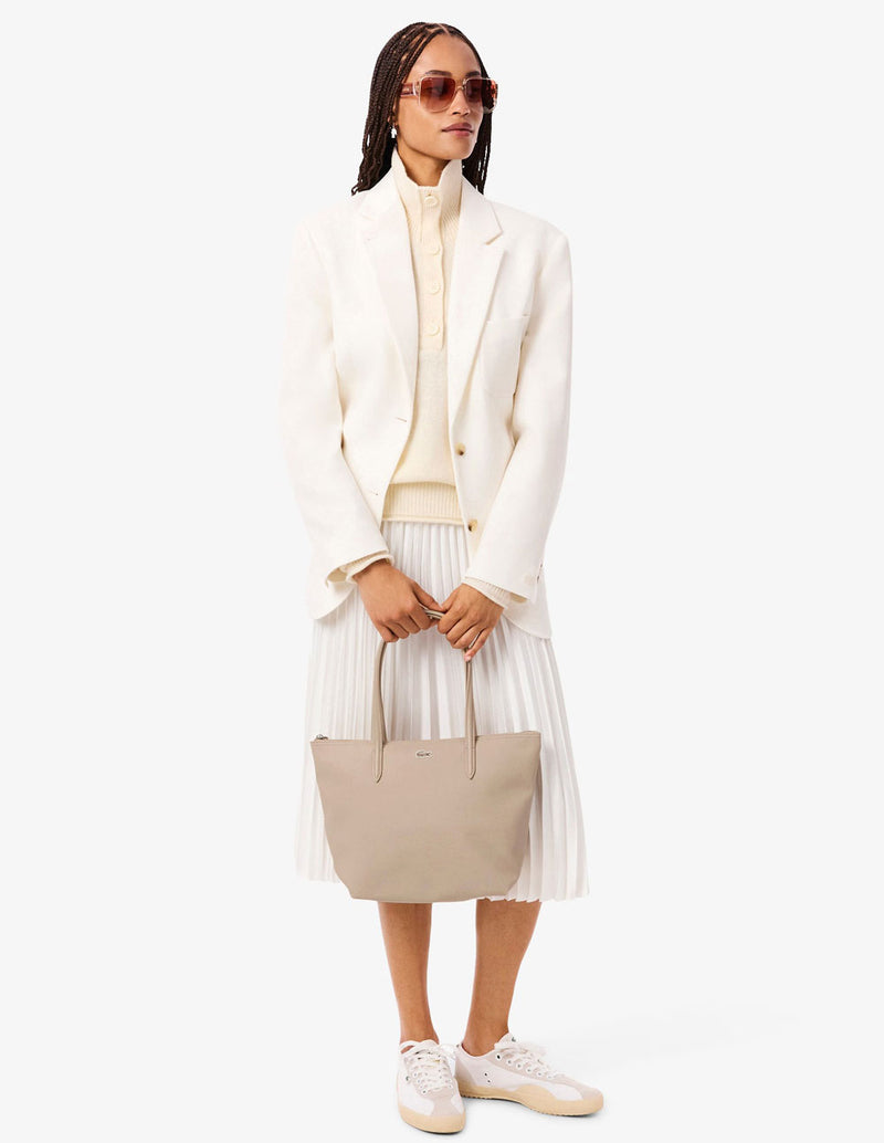 Bolso Tote Lacoste L.12.12 Concept Beige Mujer 34 x 30 x 14