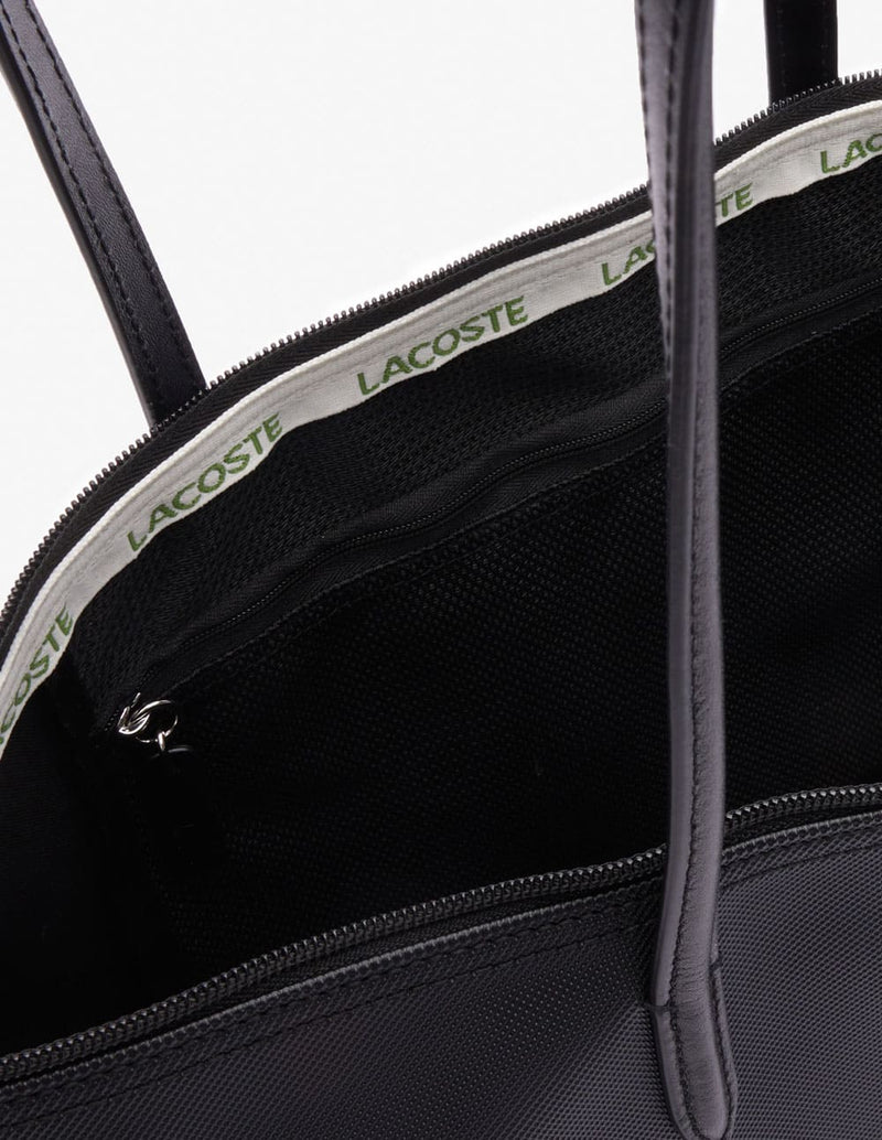 Bolso Tote Lacoste L.12.12 Concept con Cremallera Negro Mujer 35 x 30 x 14