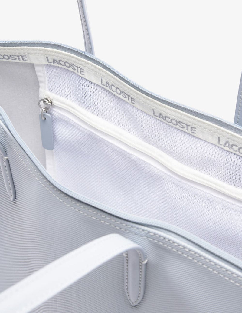 Bolso Tote Lacoste L.12.12 Concept con Cremallera Azul Mujer 35 x 30 x 14