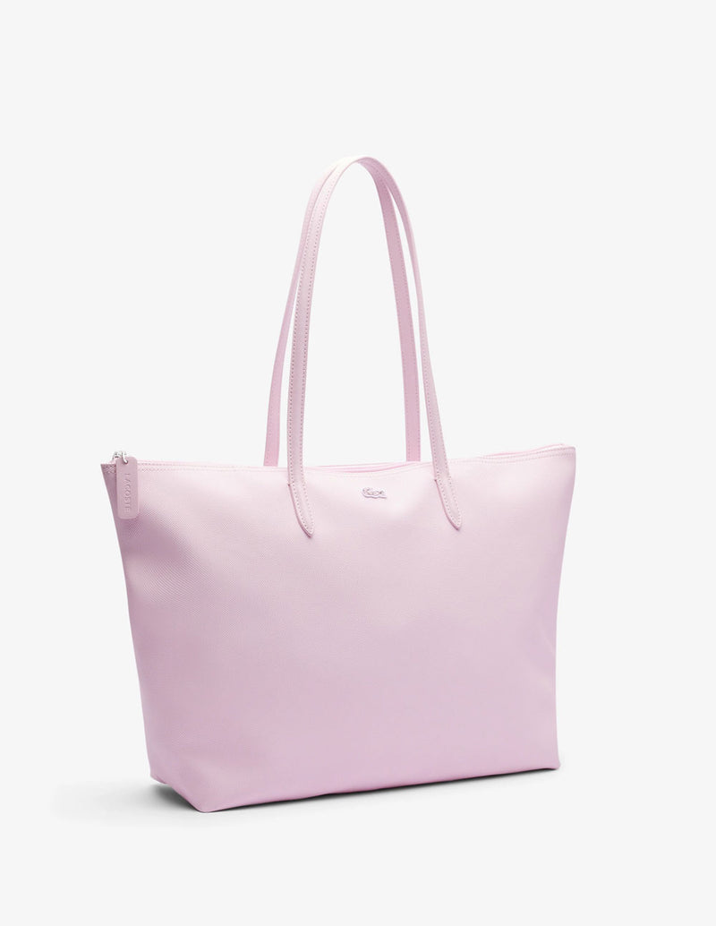 Bolso Tote Lacoste L.12.12 Concept con Cremallera Rosa Mujer 35 x 30 x 14