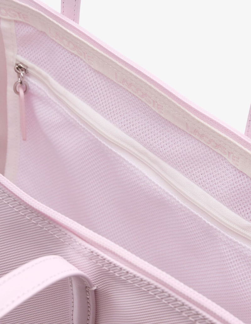 Bolso Tote Lacoste L.12.12 Concept con Cremallera Rosa Mujer 35 x 30 x 14