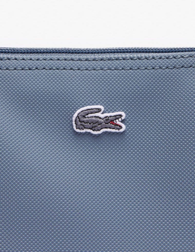 Bolso Tote Lacoste L.12.12 Concept con Cremallera Azul Mujer 24 x 24 x 14