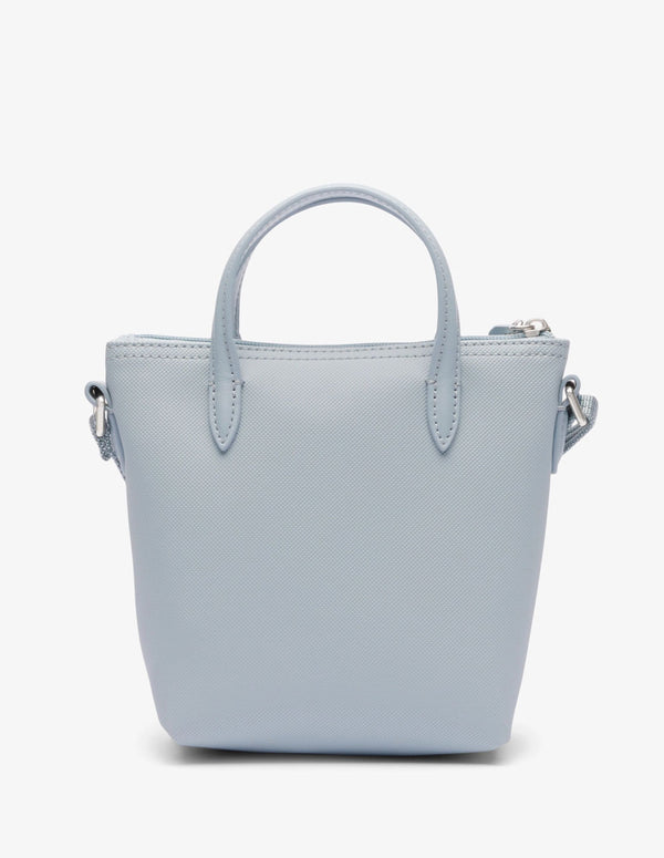 Bolso Tote Lacoste L.12.12 Concept con Cremallera Azul Mujer 15 x 18 x 7