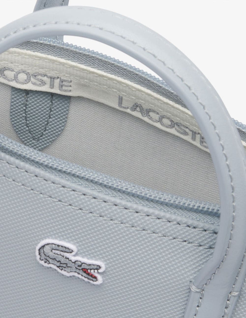 Bolso Tote Lacoste L.12.12 Concept con Cremallera Azul Mujer 15 x 18 x 7