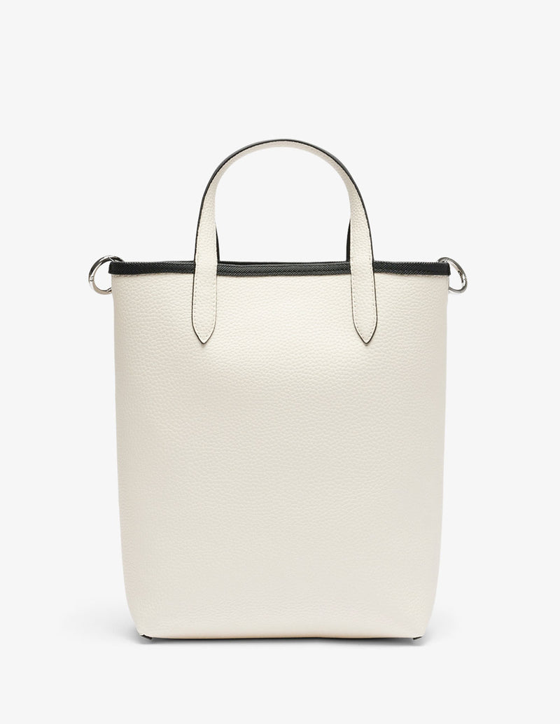 Bolso Tote Lacoste Reversible y con Cartera Negro y Blanco Mujer 22 x 29 x 10