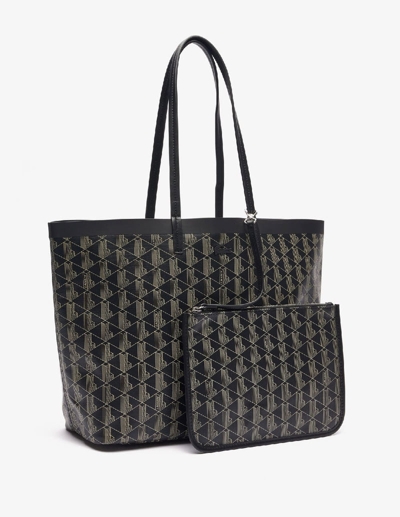 Bolso Tote Lacoste Zely con Bolsito Amovible Negro Mujer 35 x 30 x 14