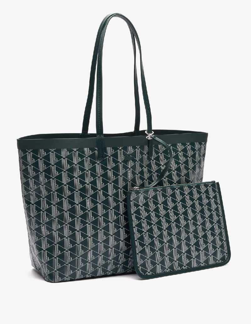 Bolso Tote Lacoste Zely con Bolsito Amovible Verde Mujer 35 x 30 x 14