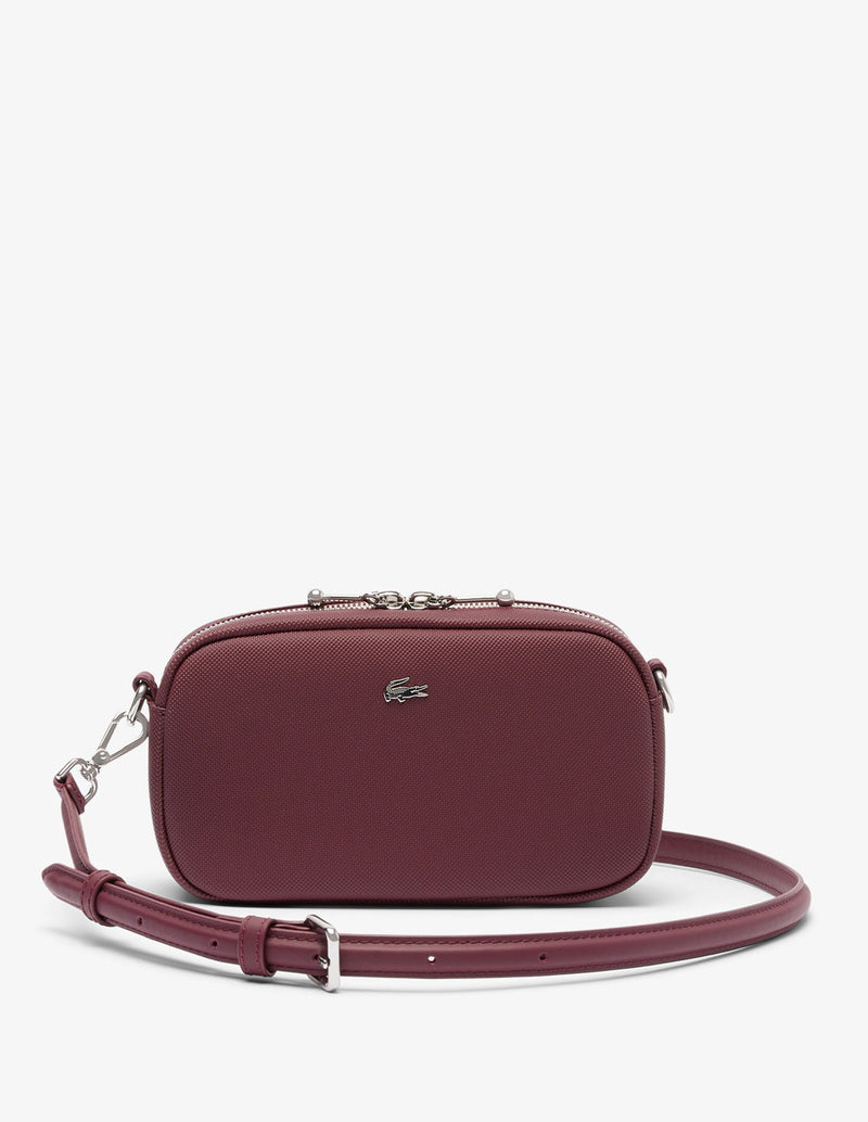 Bolso Lacoste Daily City Burdeos Mujer 20 x 11 x 7