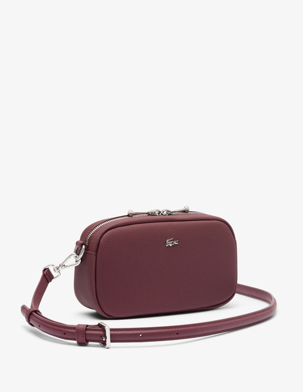 Bolso Lacoste Daily City Burdeos Mujer 20 x 11 x 7