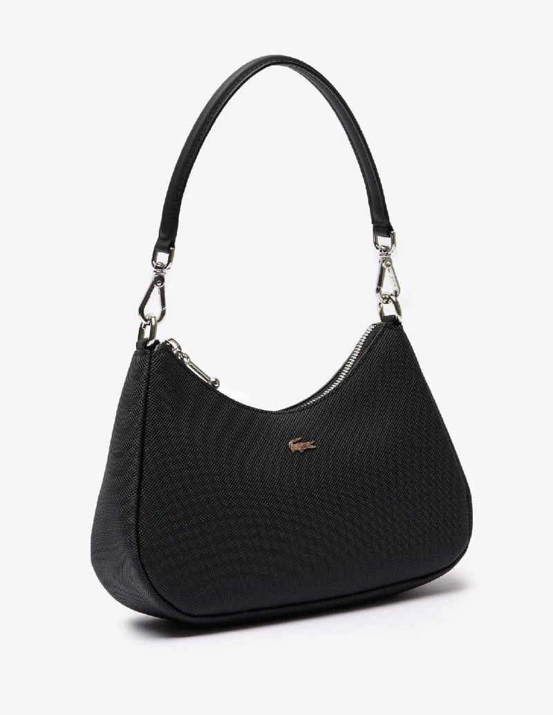 Bolso Lacoste Daily City Negro Mujer 23 x 15 x 6