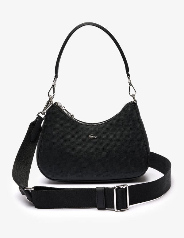 Bolso Lacoste Daily City Negro Mujer 23 x 15 x 6