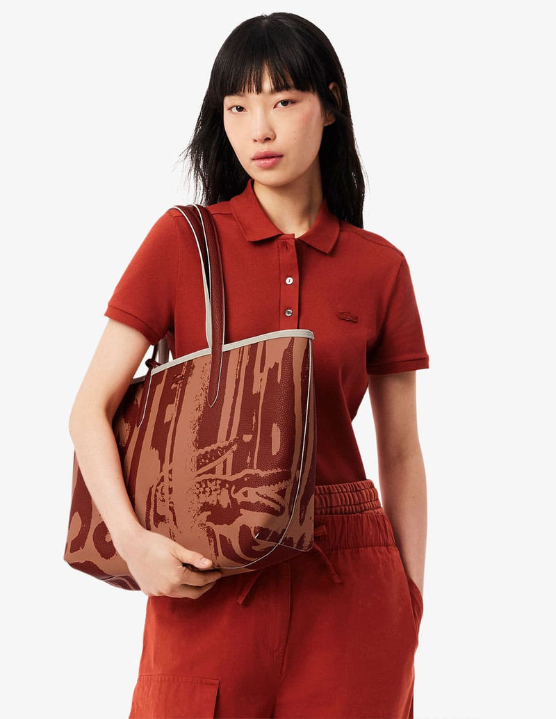 Bolso Tote Lacoste Reversible Anna Multicolor Mujer 35 x 30 x 14