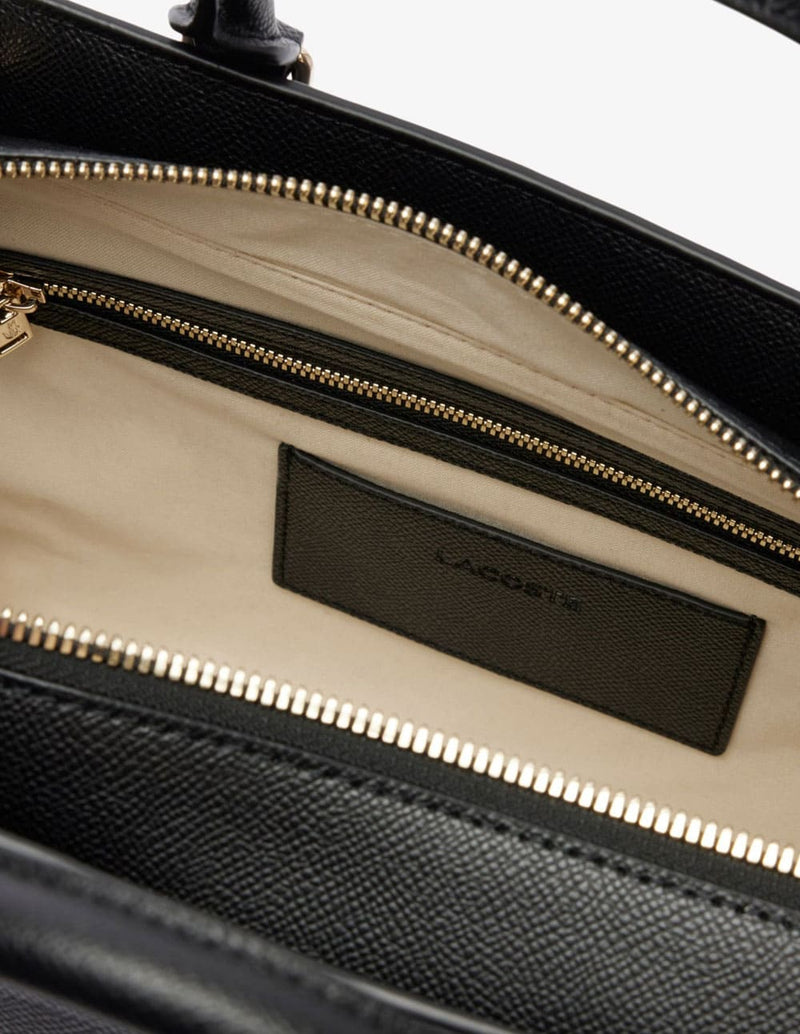 Bolso Lacoste Champs-Élysées Negro Mujer 28 x 22 x 16