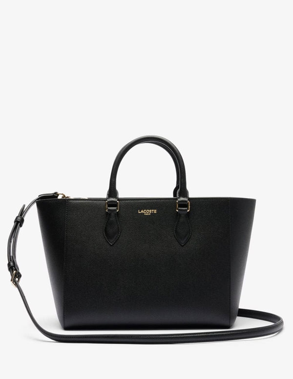 Bolso Lacoste Champs-Élysées Negro Mujer 28 x 22 x 16