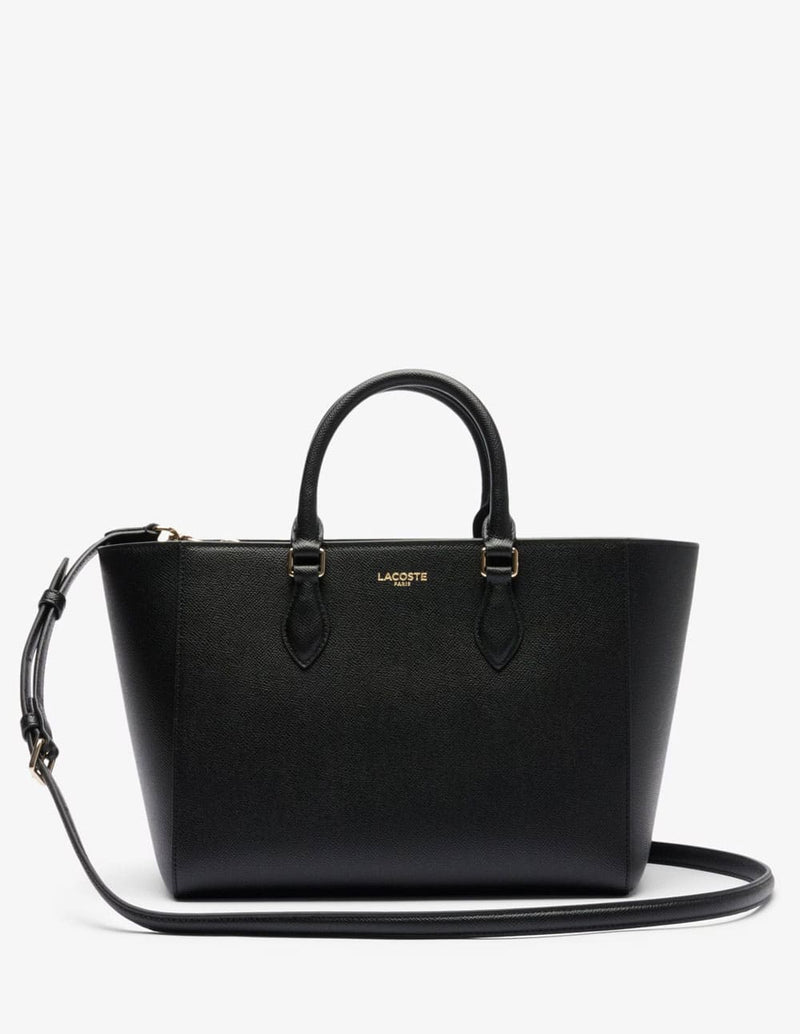 Bolso Lacoste Champs-Élysées Negro Mujer 28 x 22 x 16