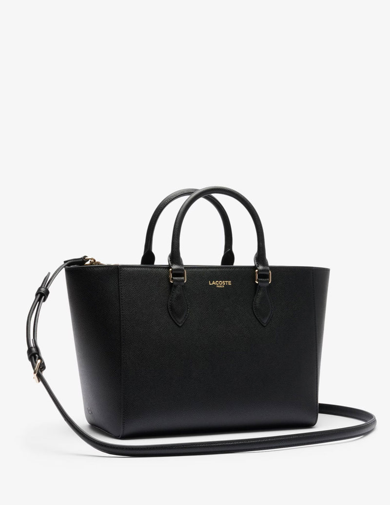 Bolso Lacoste Champs-Élysées Negro Mujer 28 x 22 x 16