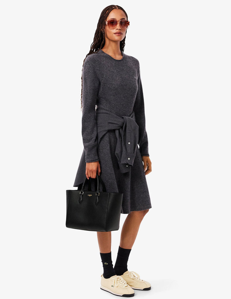 Bolso Lacoste Champs-Élysées Negro Mujer 28 x 22 x 16