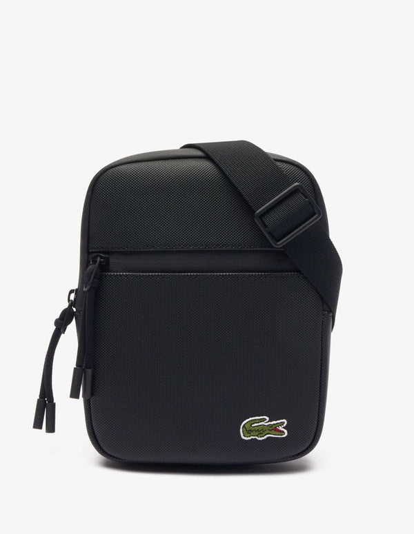 Bolso Lacoste LCST Slimline Negro Hombre 19 x 9 x 3