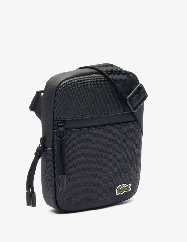 Bolso Lacoste LCST Slimline Negro Hombre 19 x 9 x 3