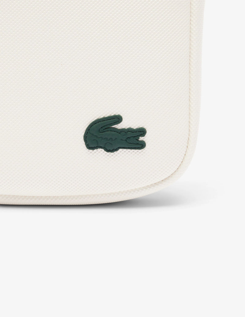 Bolso de Mensajero Lacoste Slimline Blanco Hombre 16 x 21 x 7