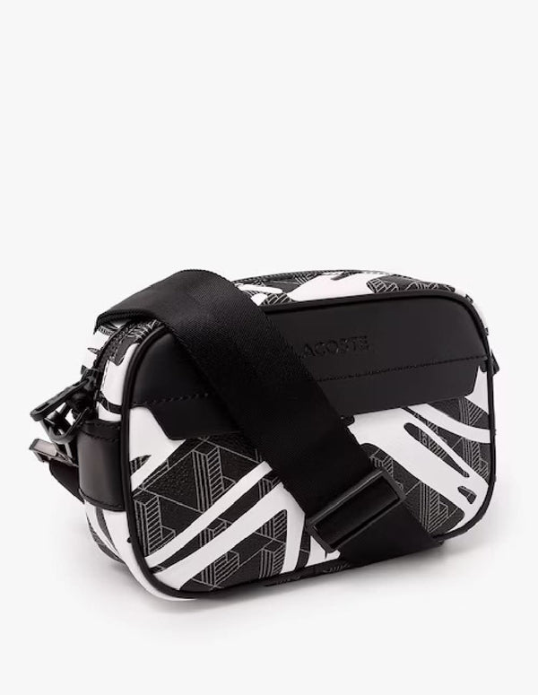 Bolso Lacoste The Blend Negro y Blanco Hombre 19 x 21 x 7