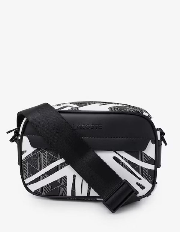 Bolso Lacoste The Blend Negro y Blanco Hombre 19 x 21 x 7