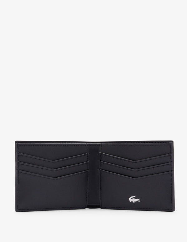 Billetera Lacoste Ossian Negra Hombre 10 x 8 x 2