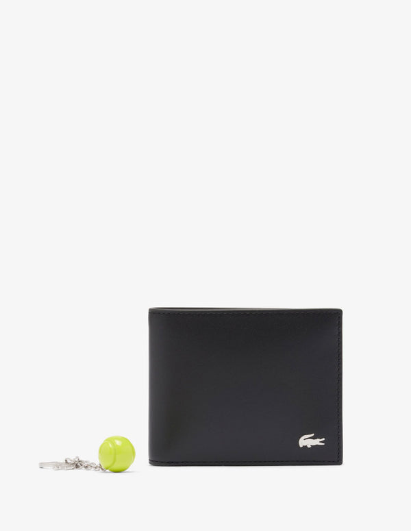 Cartera y Llavero Lacoste FG Negra Hombre