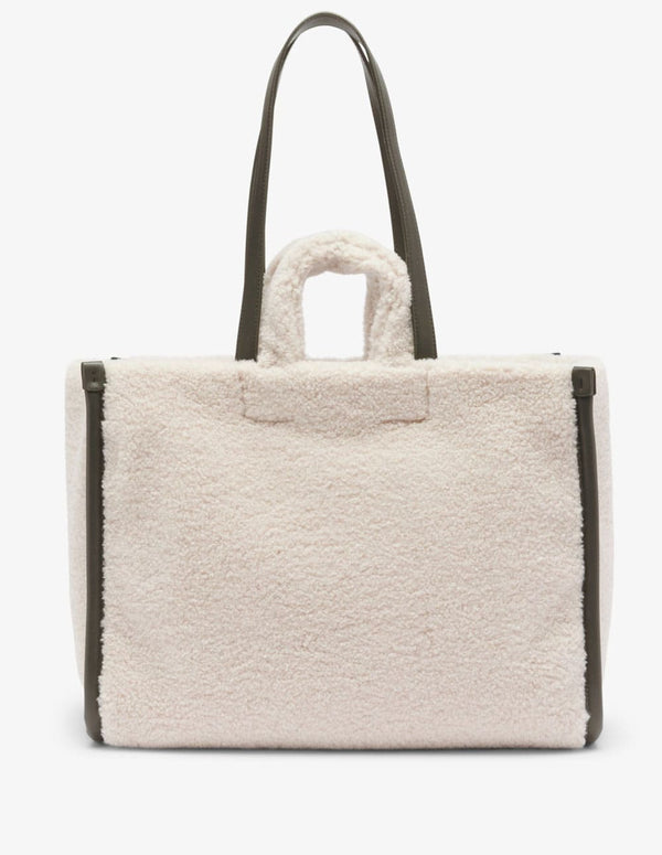 Bolso Tote Lacoste Lars Heritage Blanco Unisex 40 x 30 x 17