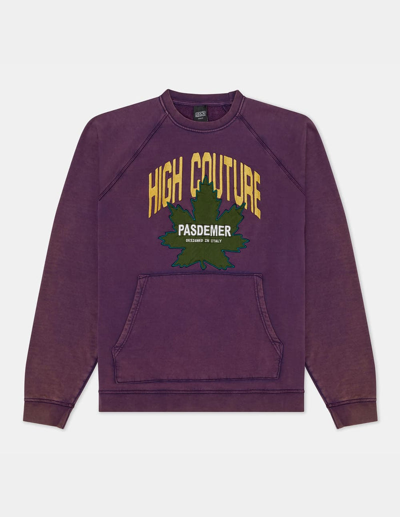 Sudadera Pas de Mer con Estampado Morada Hombre