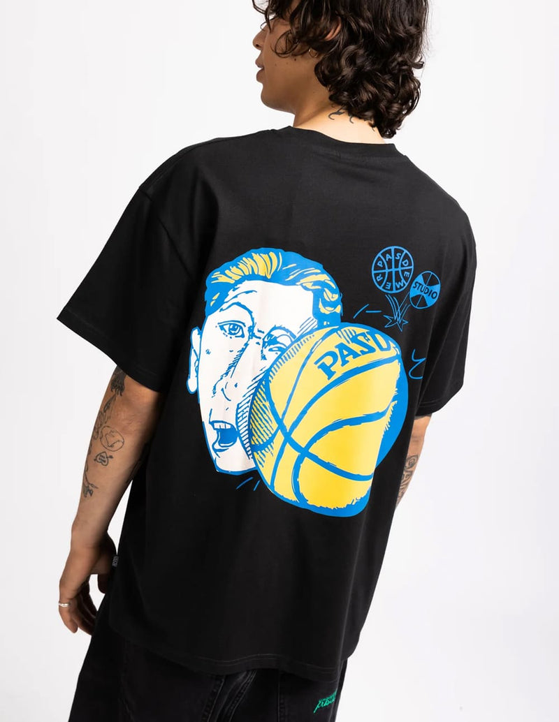Camiseta Pas De Mer Basketball Negra Hombre
