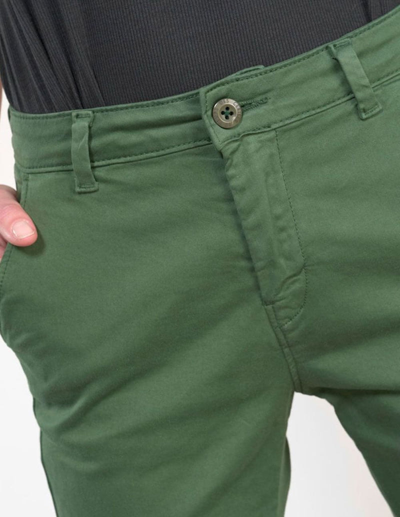 Pantalón Chino Le Temps des Cerises  Dyli6 Verde Mujer