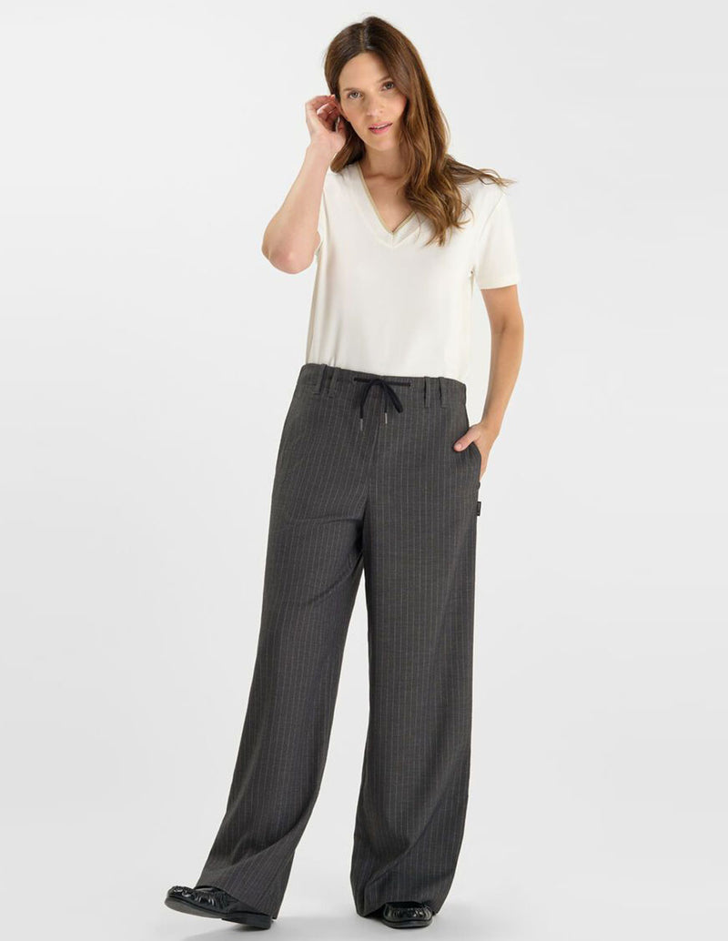 Pantalón Le Temps des Cerises Lilou Gris Mujer