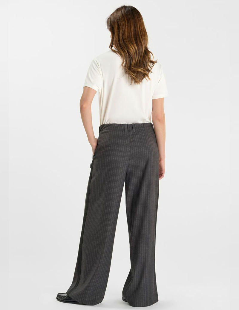 Pantalón Le Temps des Cerises Lilou Gris Mujer