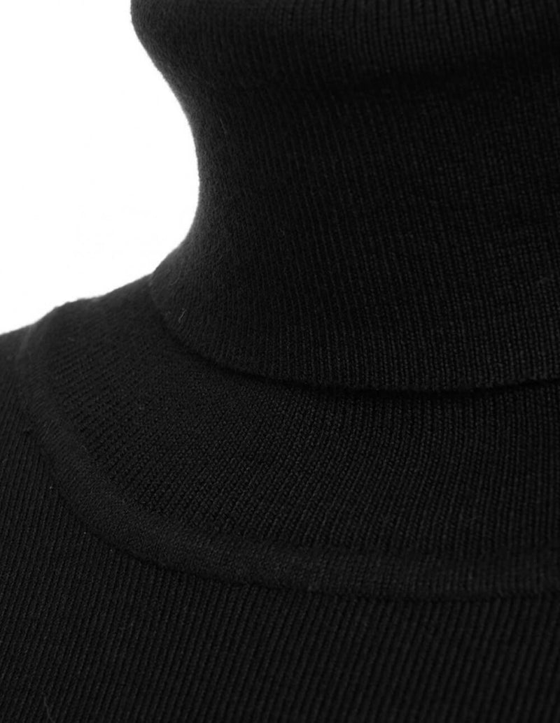 Silvian Heach Women's Black Knitted Turtleneck Sweater