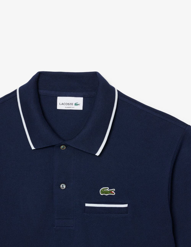 Lacoste Classic Polo Lacoste Azul Marino Hombre Polo Lacoste Con Logo Azul Marino Hombre PH9838-00-HHW
