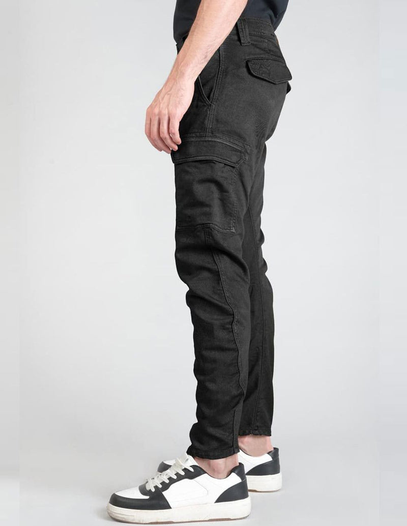 Pantalón Jogger Le Temps des Cerises Koge Army Negro Hombre