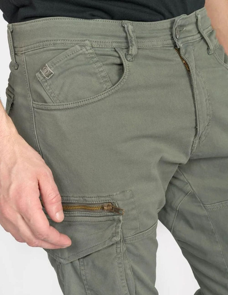 Pantalón Cargo Le Temps des Cerises Kuroo Verde Hombre